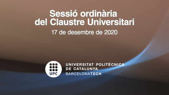 Sessió ordinària del Claustre Universitari del 17 de desembre de 2020